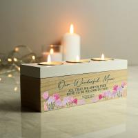 Personalised Hotchpotch Wild Flower Triple Tea Light Box Extra Image 3 Preview